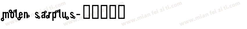 molen sarplus字体转换